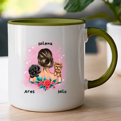 Kubek personalizowany dla kobiety - zwierzaki #15