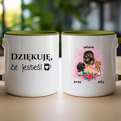 Kubek personalizowany dla kobiety - zwierzaki #15