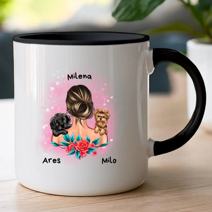 Kubek personalizowany dla kobiety - zwierzaki #15