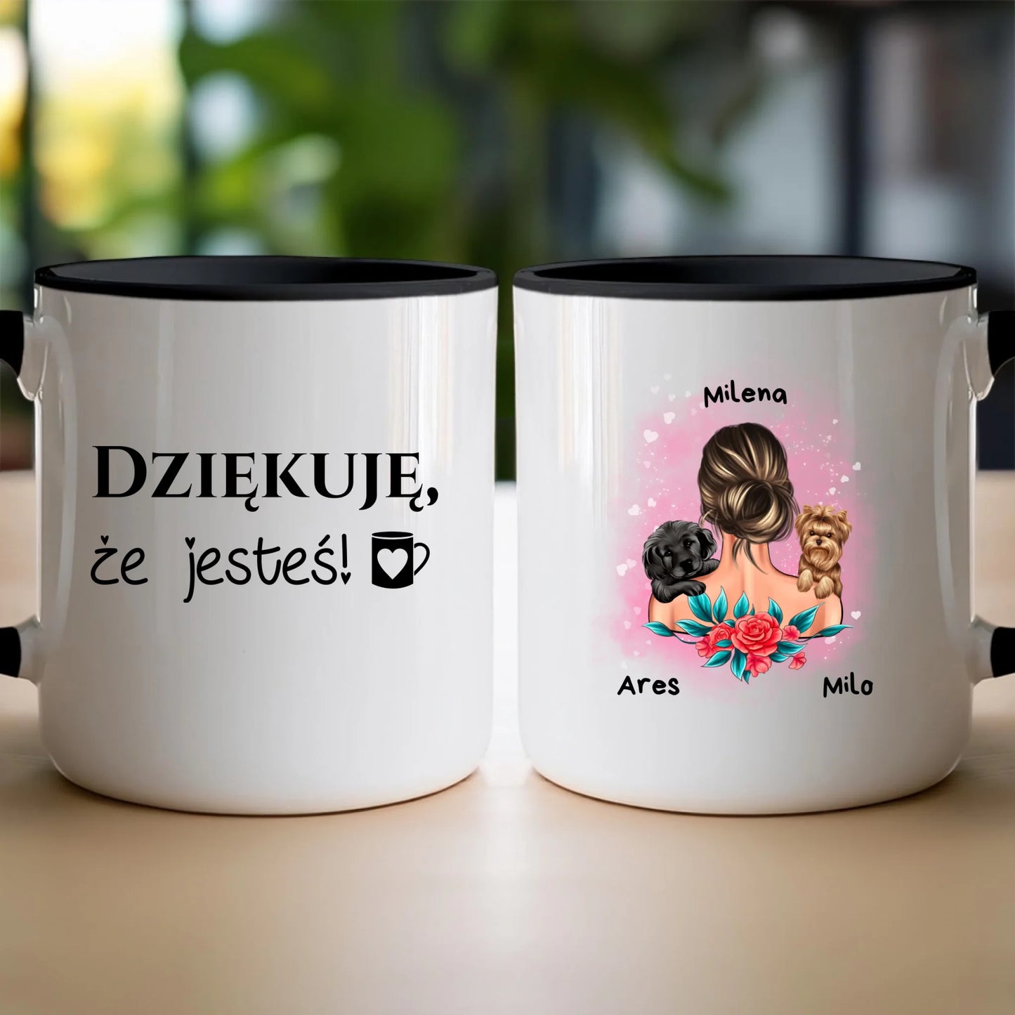 Kubek personalizowany dla kobiety - zwierzaki #15