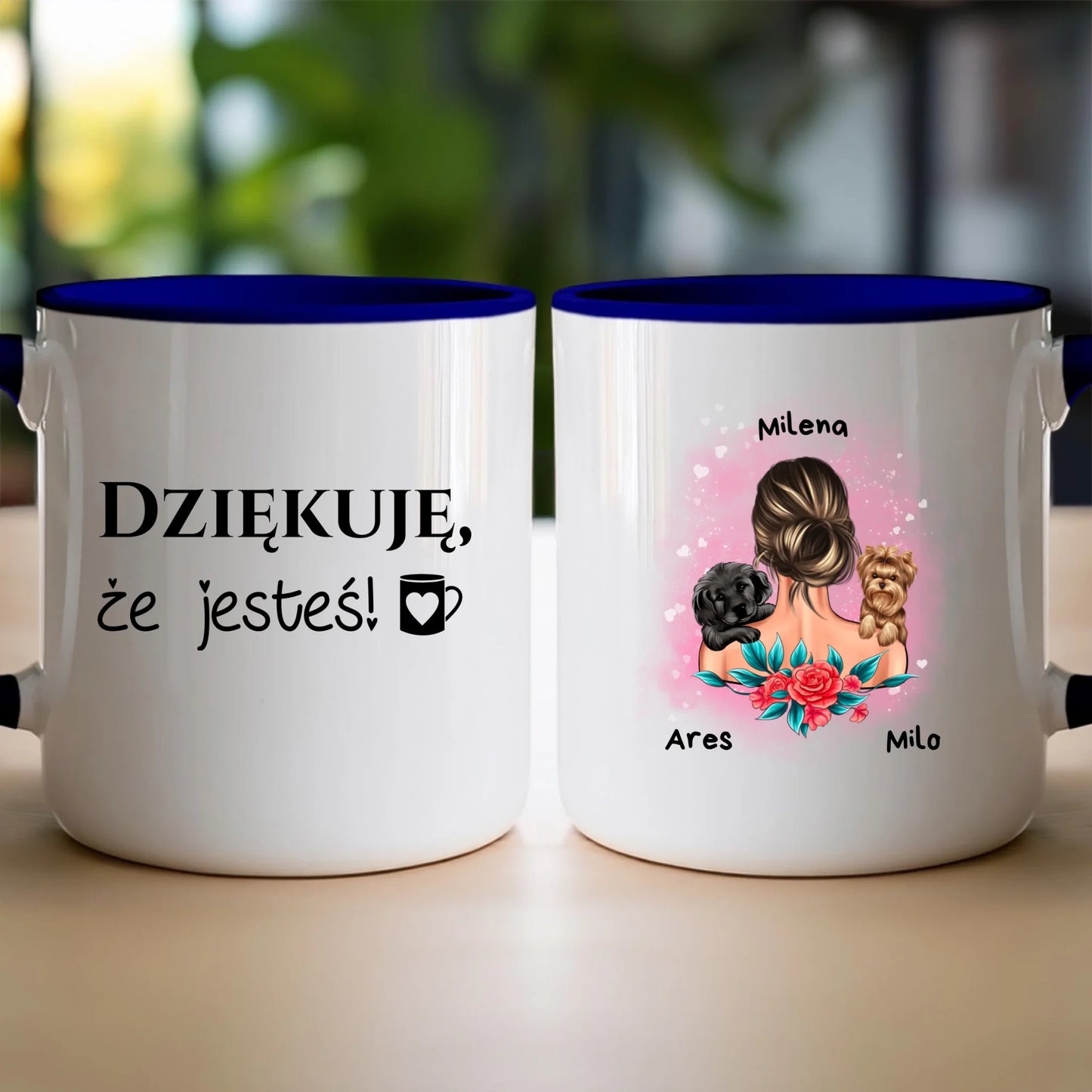 Kubek personalizowany dla kobiety - zwierzaki #15