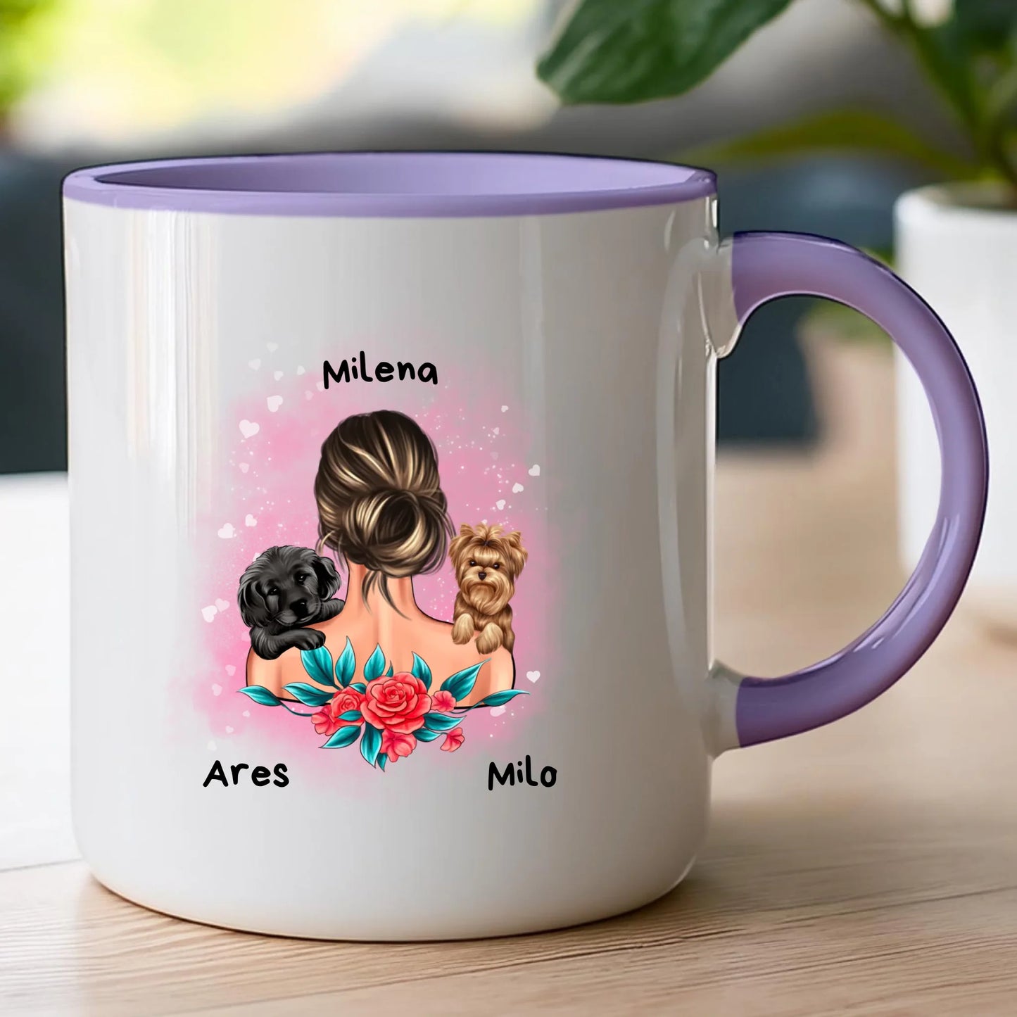 Kubek personalizowany dla kobiety - zwierzaki #15