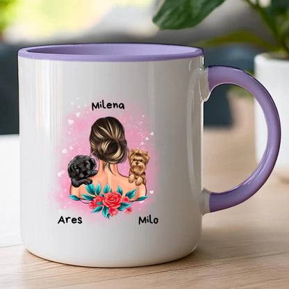 Kubek personalizowany dla kobiety - zwierzaki #15