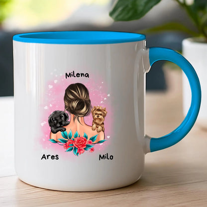Kubek personalizowany dla kobiety - zwierzaki #15