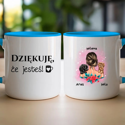 Kubek personalizowany dla kobiety - zwierzaki #15