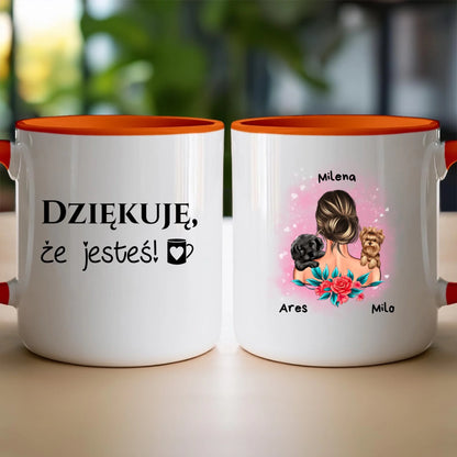 Kubek personalizowany dla kobiety - zwierzaki #15