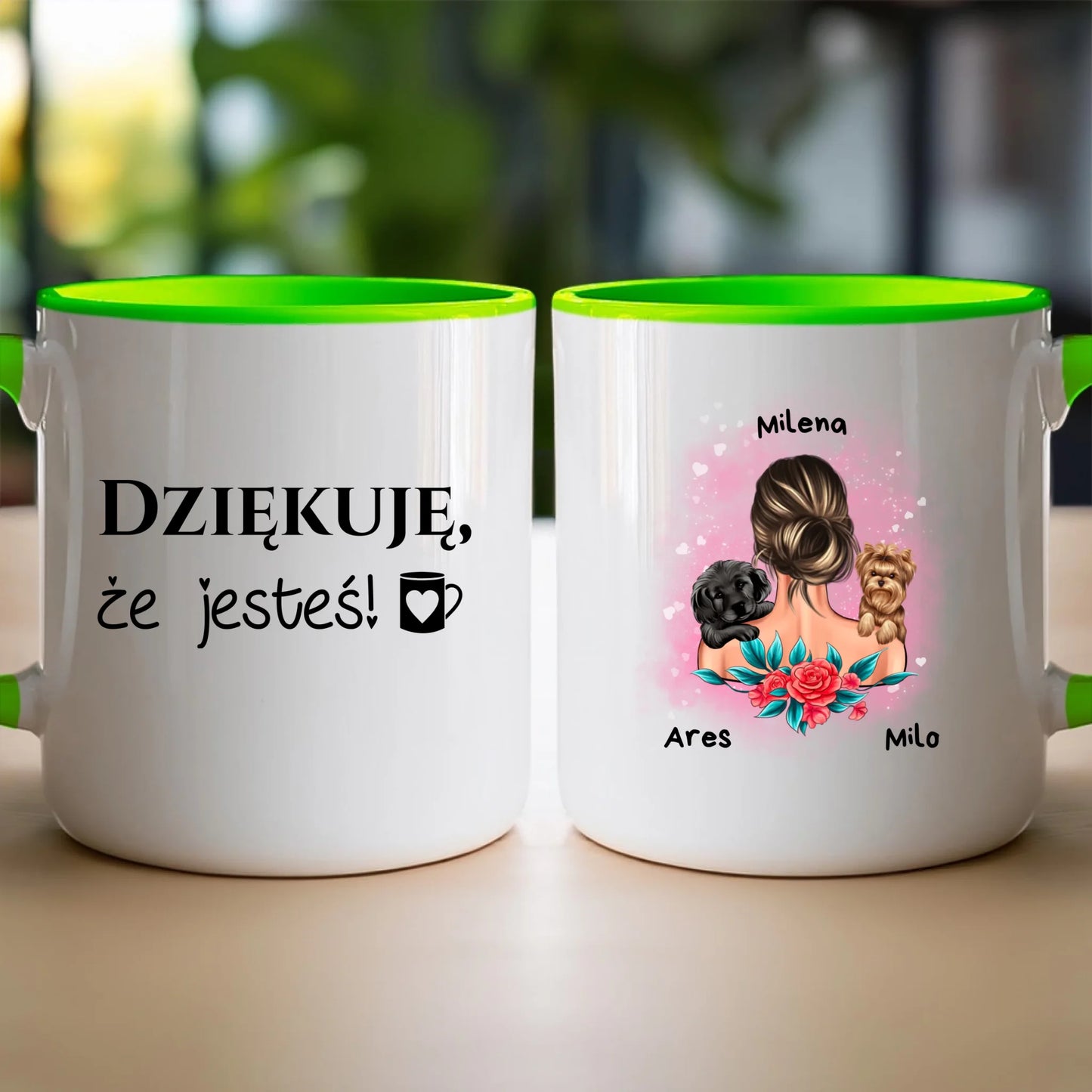 Kubek personalizowany dla kobiety - zwierzaki #15