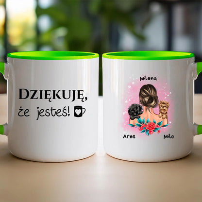 Kubek personalizowany dla kobiety - zwierzaki #15