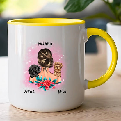 Kubek personalizowany dla kobiety - zwierzaki #15