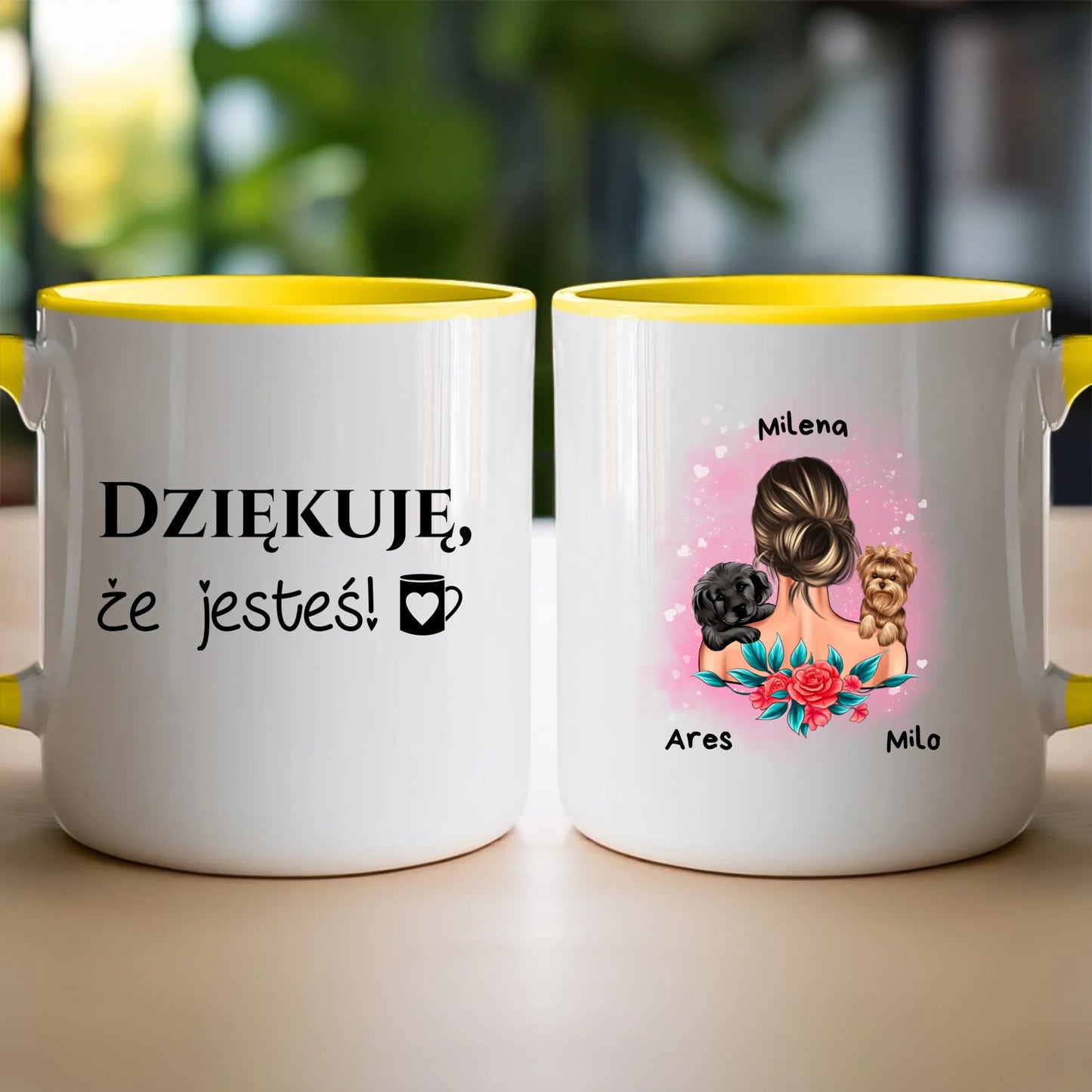 Kubek personalizowany dla kobiety - zwierzaki #15