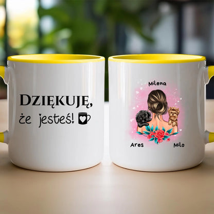 Kubek personalizowany dla kobiety - zwierzaki #15