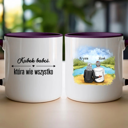 Kubek personalizowany dla babci i dziadka #609