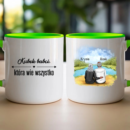 Kubek personalizowany dla babci i dziadka #609