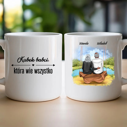 Kubek personalizowany dla babci i dziadka #609