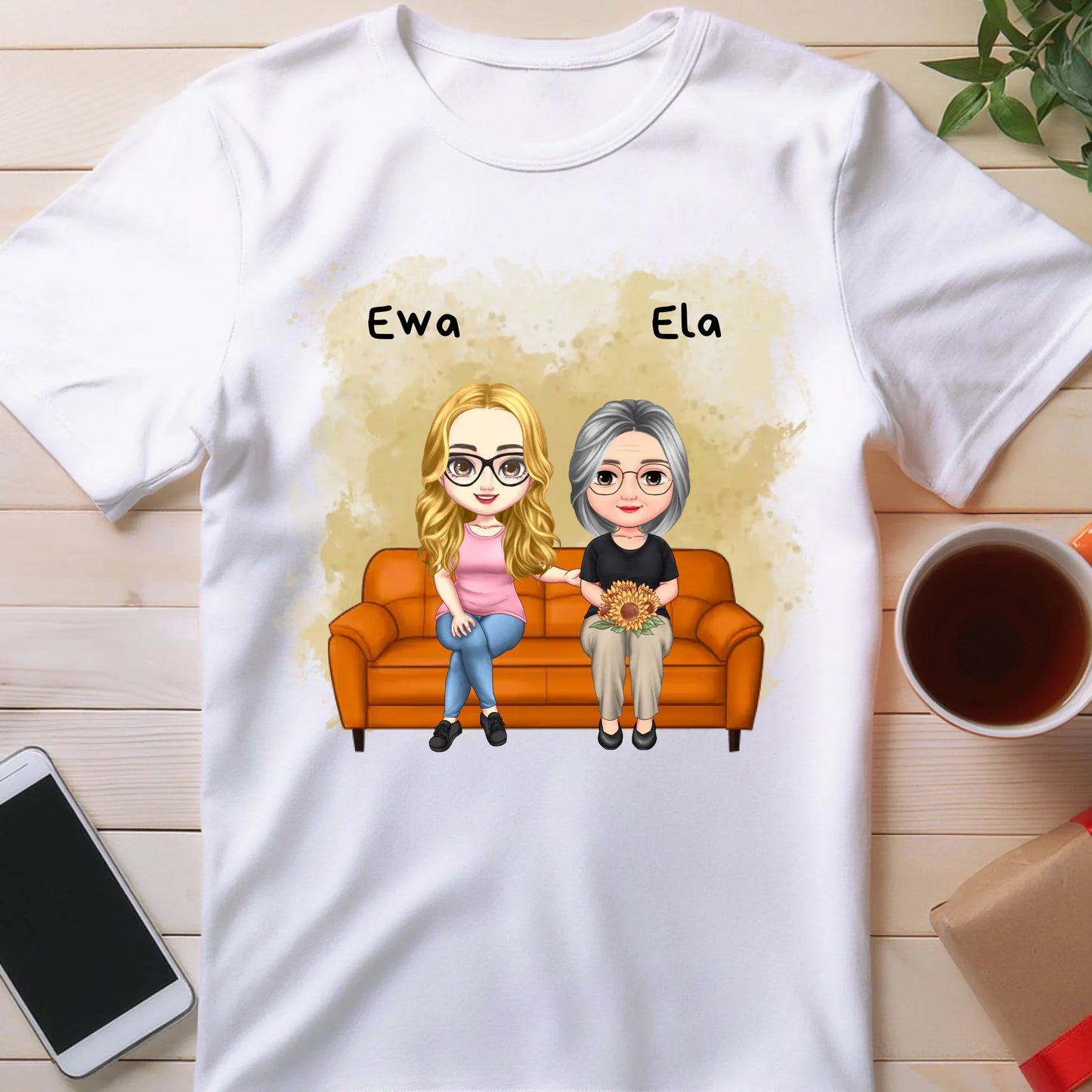 Koszulka personalizowana dla mamy i córki #314