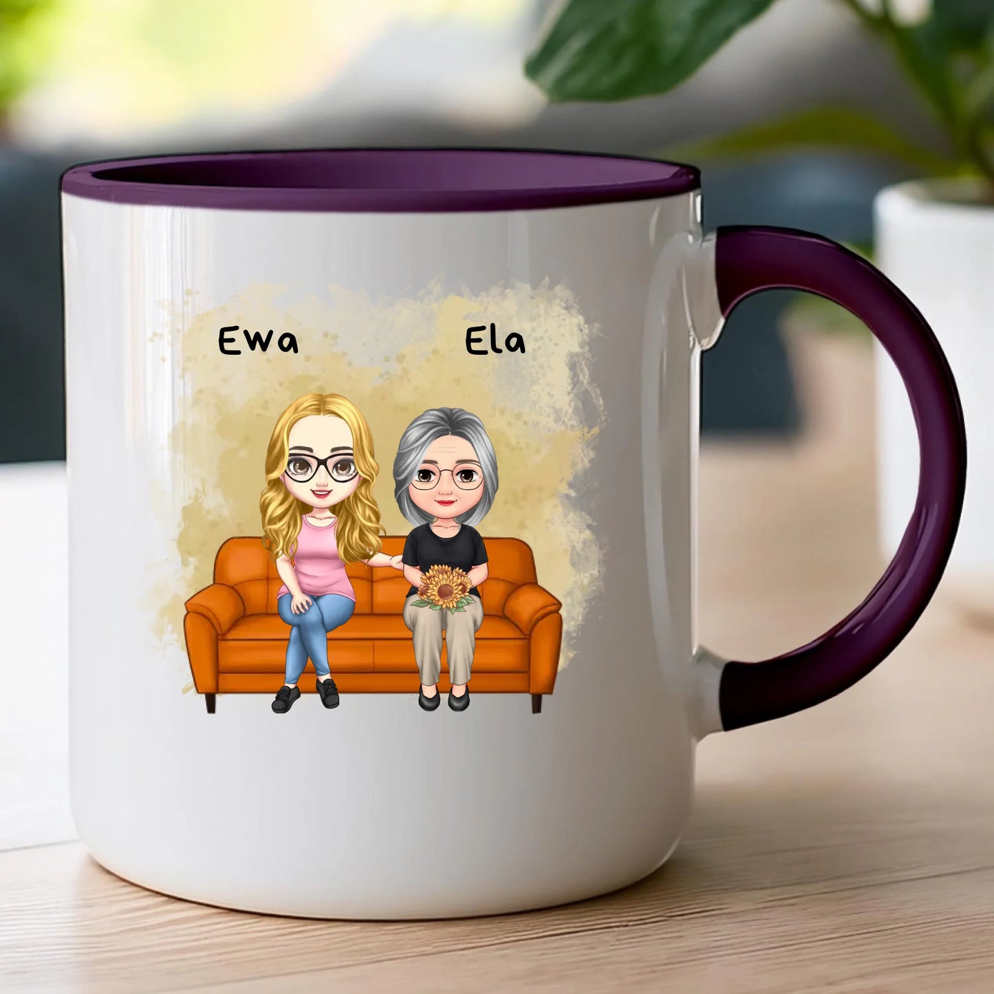 Kubek personalizowany dla mamy i córki #314