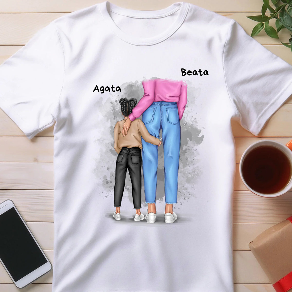 Koszulka personalizowana dla mamy i córki #310