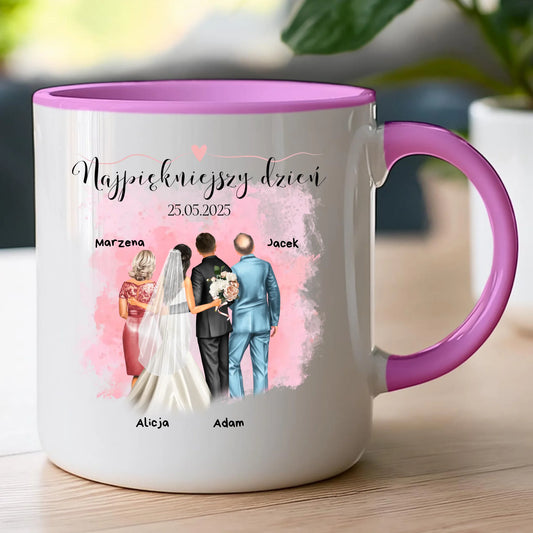 Kubek personalizowany dla rodziny - ślub #837