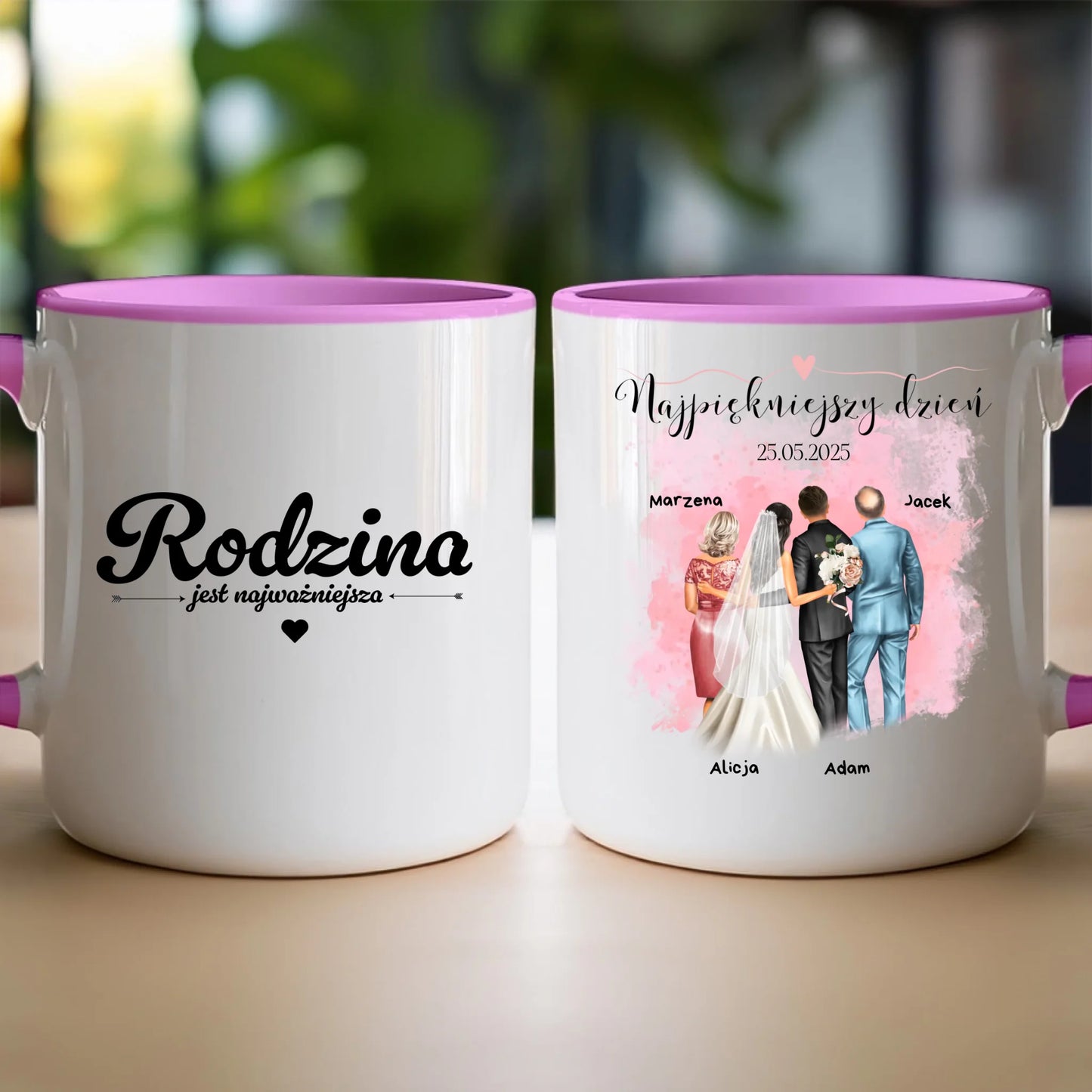 Kubek personalizowany dla rodziny - ślub #837