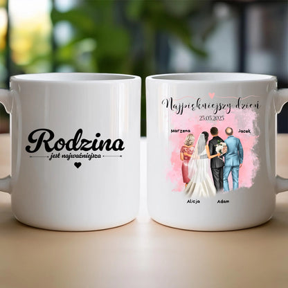 Kubek personalizowany dla rodziny - ślub #837