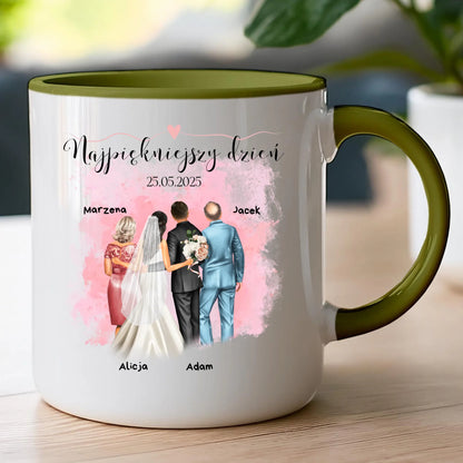Kubek personalizowany dla rodziny - ślub #837