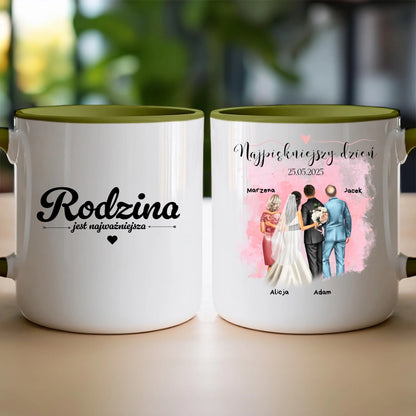 Kubek personalizowany dla rodziny - ślub #837