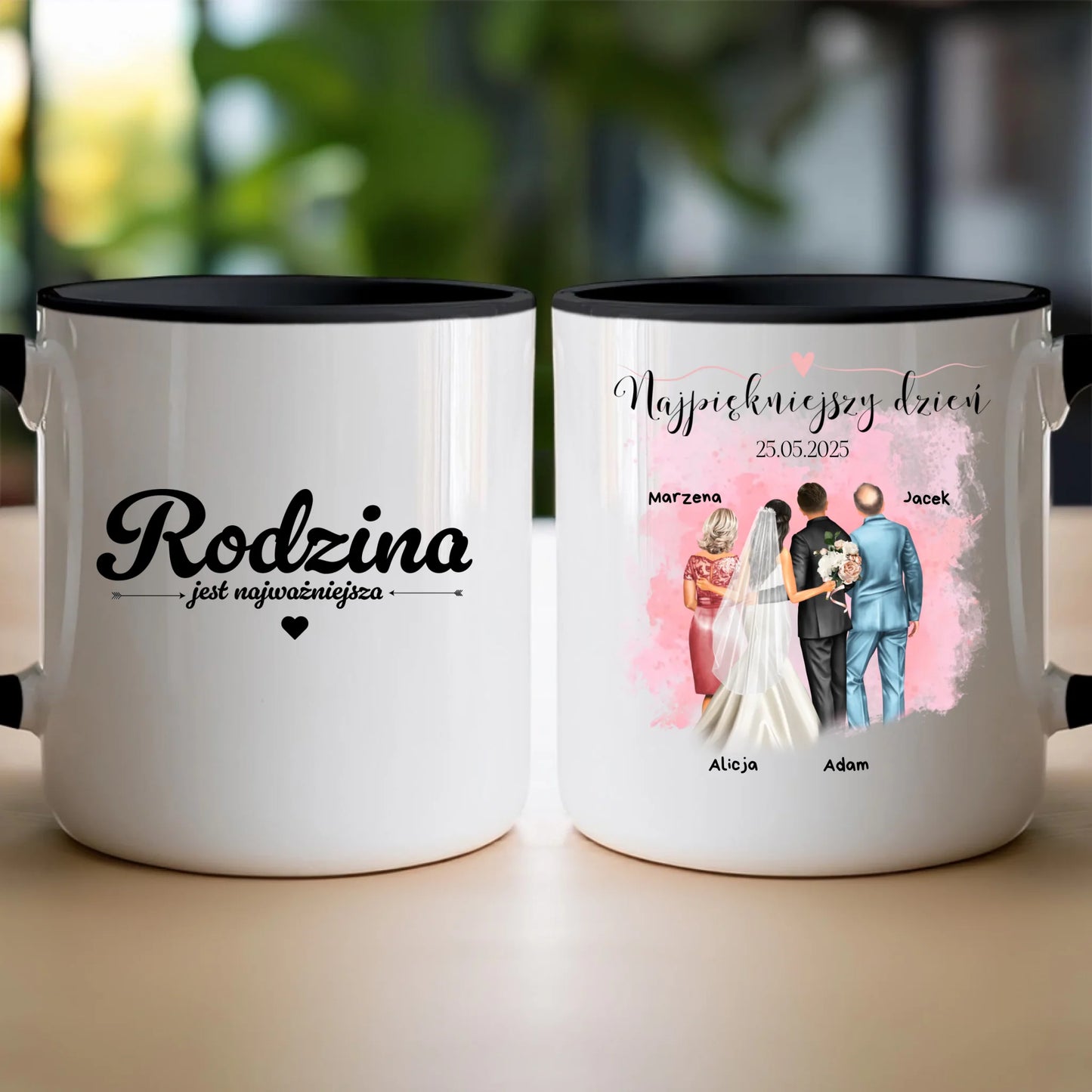 Kubek personalizowany dla rodziny - ślub #837