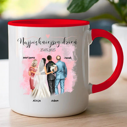Kubek personalizowany dla rodziny - ślub #837
