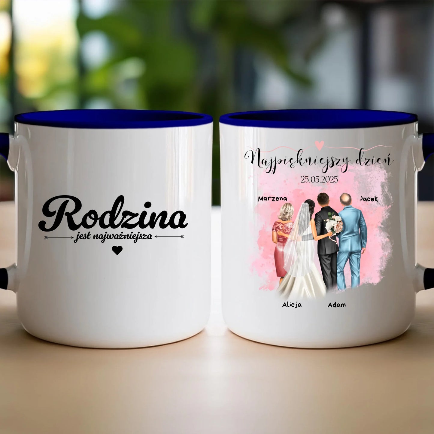 Kubek personalizowany dla rodziny - ślub #837
