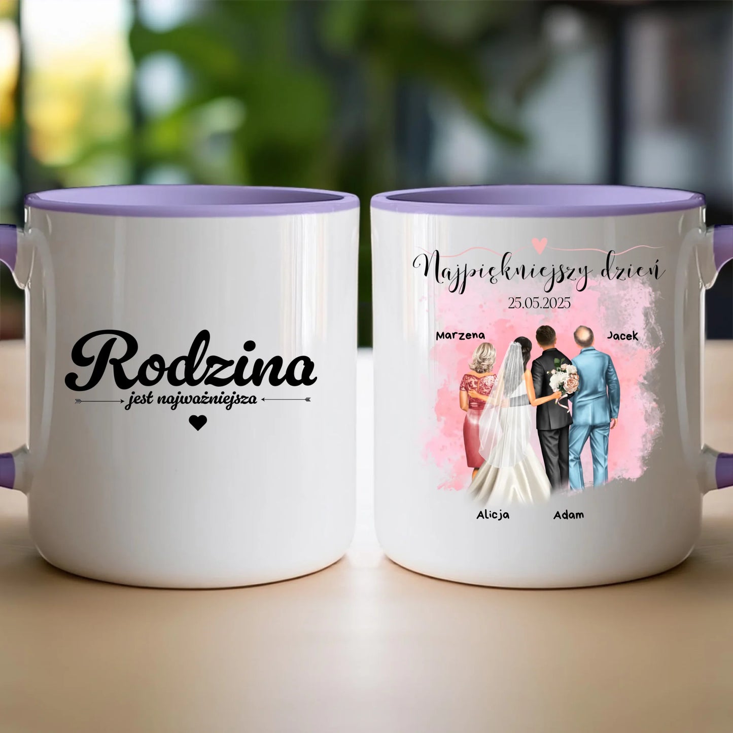 Kubek personalizowany dla rodziny - ślub #837