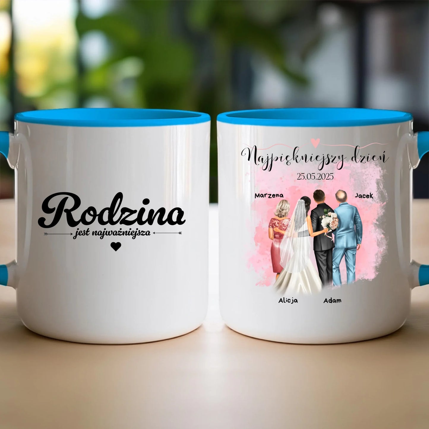 Kubek personalizowany dla rodziny - ślub #837