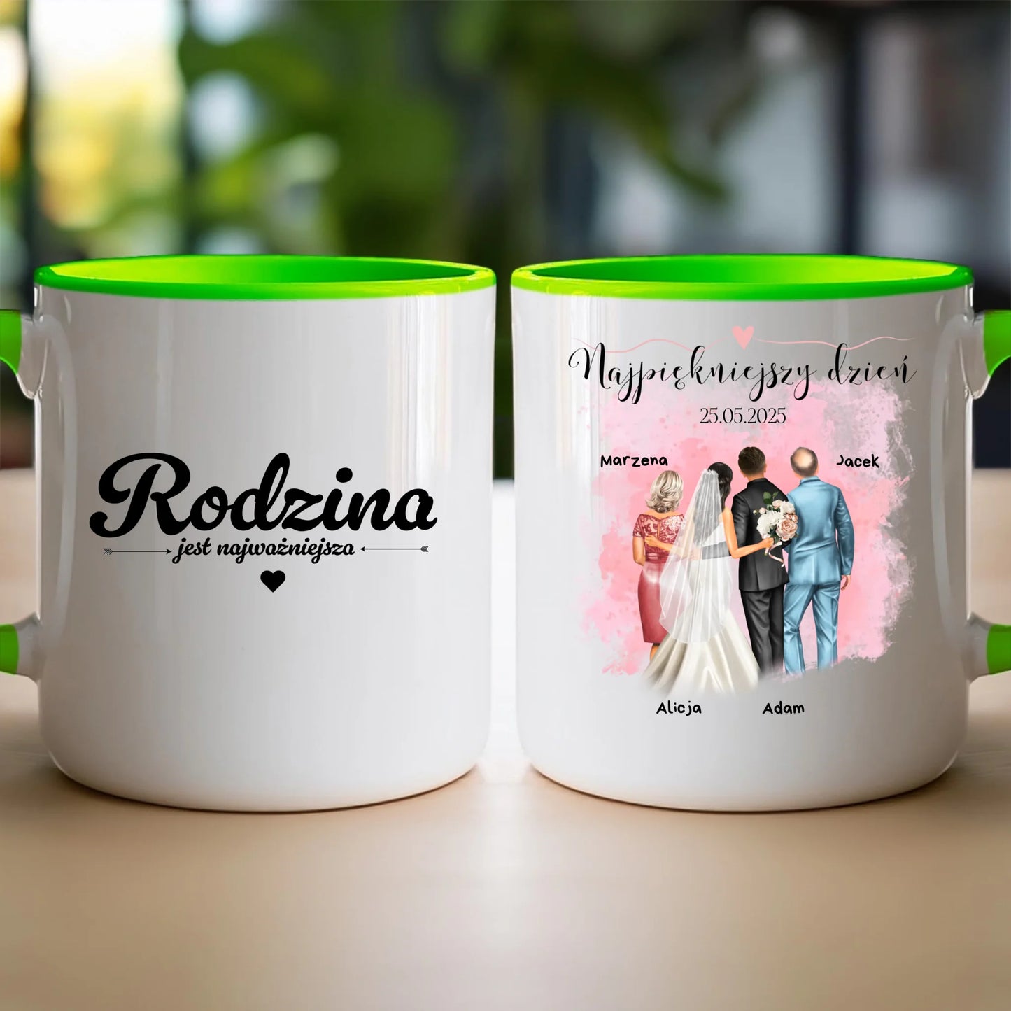 Kubek personalizowany dla rodziny - ślub #837