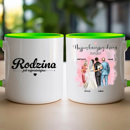 Kubek personalizowany dla rodziny - ślub #837