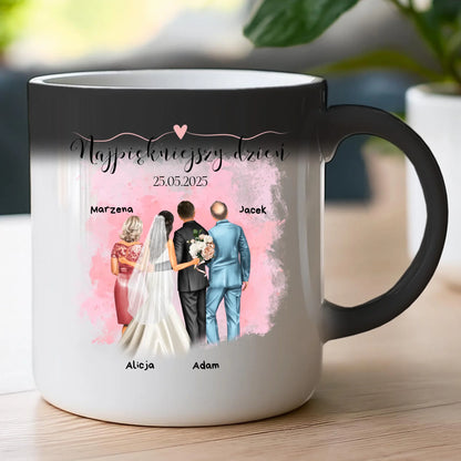 Kubek personalizowany dla rodziny - ślub #837