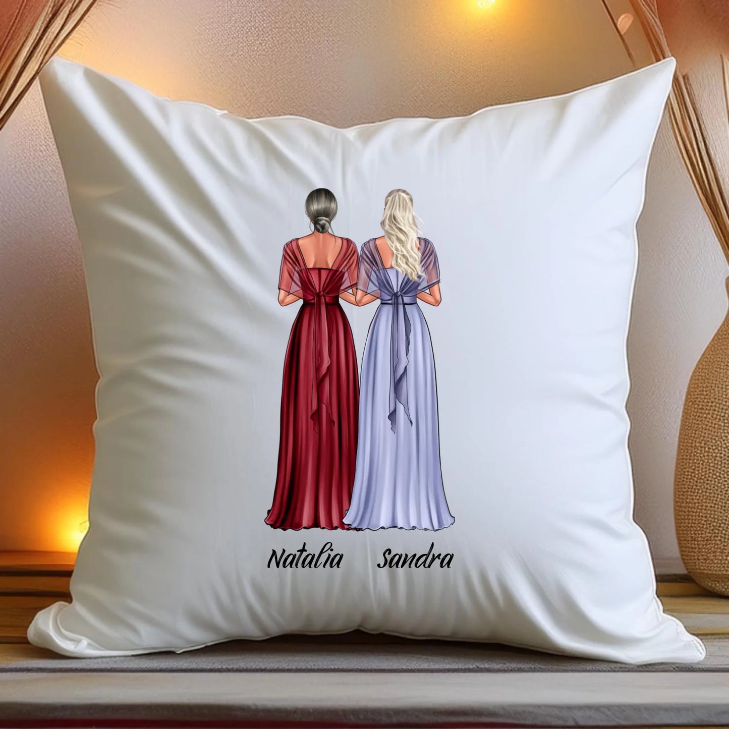 Poduszka personalizowana dla przyjaciółek - ślub #174