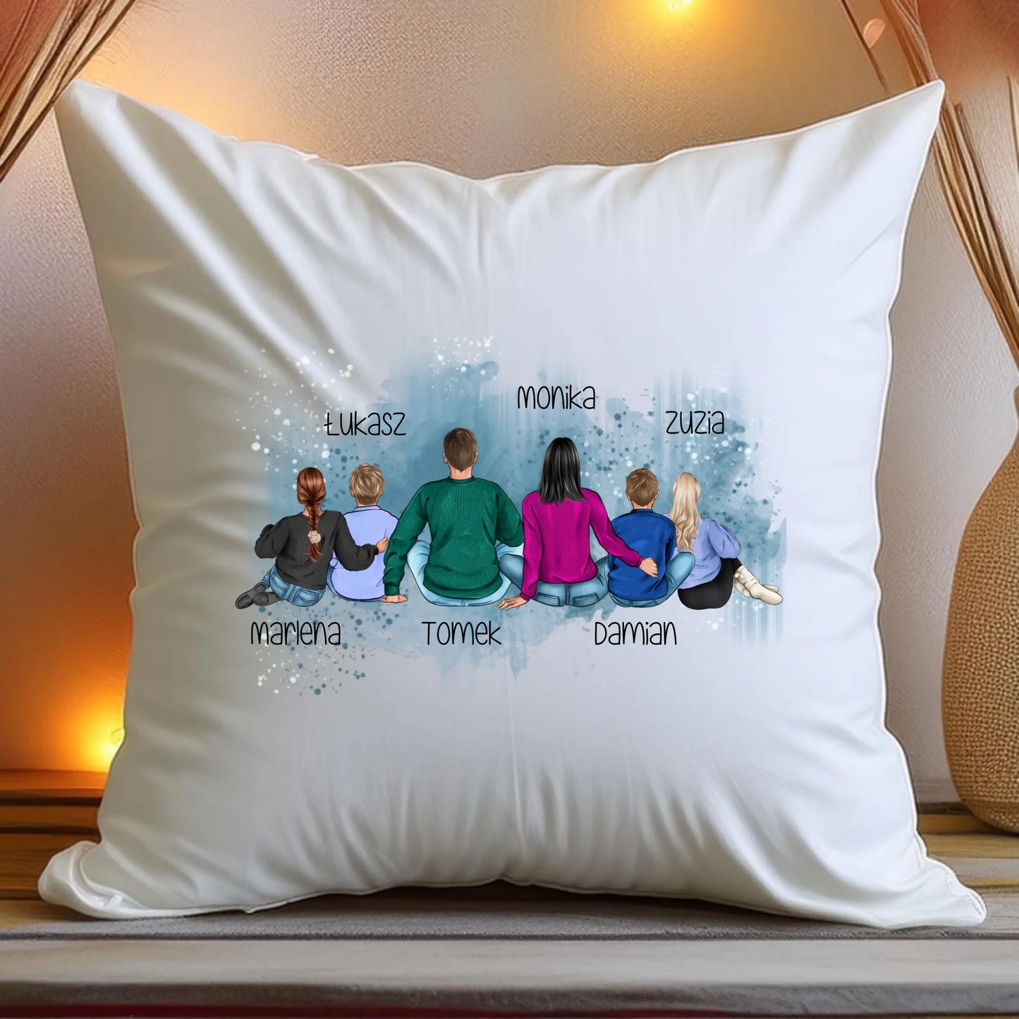 Poduszka personalizowana dla rodziny #830