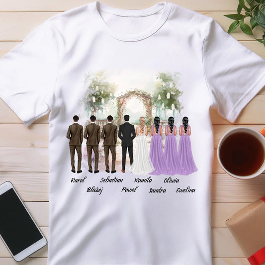 Koszulka personalizowana dla przyjaciół - ślub #357