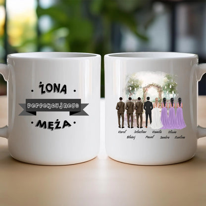 Kubek personalizowany dla przyjaciół - ślub #357