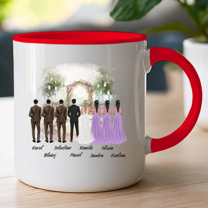 Kubek personalizowany dla przyjaciół - ślub #357