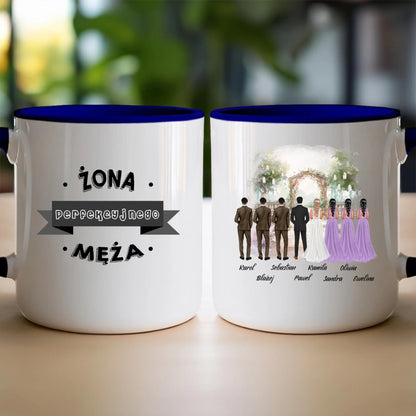 Kubek personalizowany dla przyjaciół - ślub #357