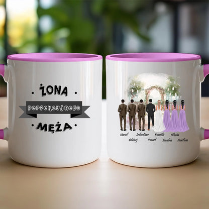 Kubek personalizowany dla przyjaciół - ślub #357
