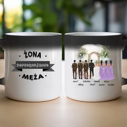 Kubek personalizowany dla przyjaciół - ślub #357