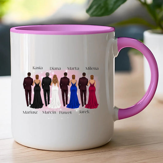 Kubek personalizowany dla przyjaciół - ślub #356