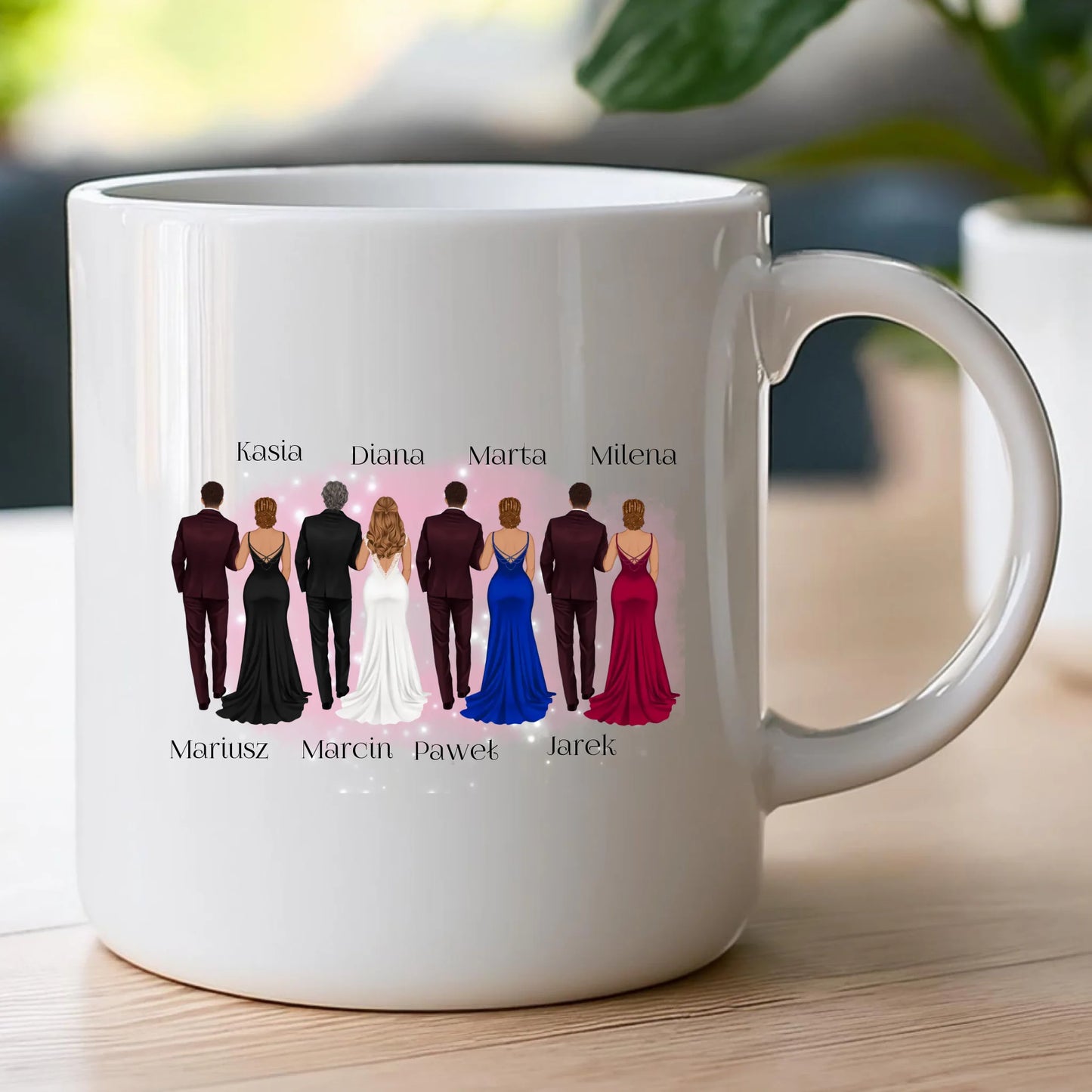 Kubek personalizowany dla przyjaciół - ślub #356