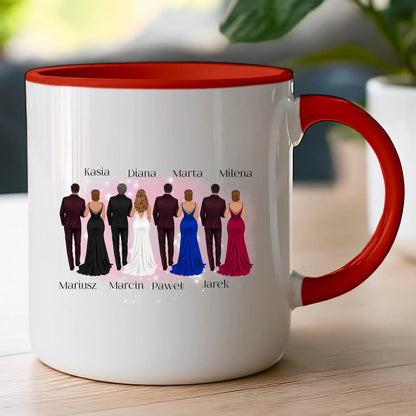 Kubek personalizowany dla przyjaciół - ślub #356
