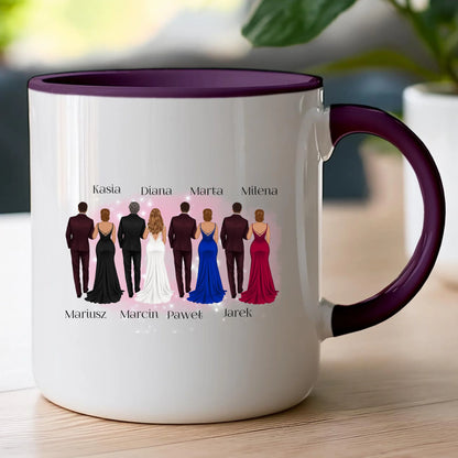 Kubek personalizowany dla przyjaciół - ślub #356