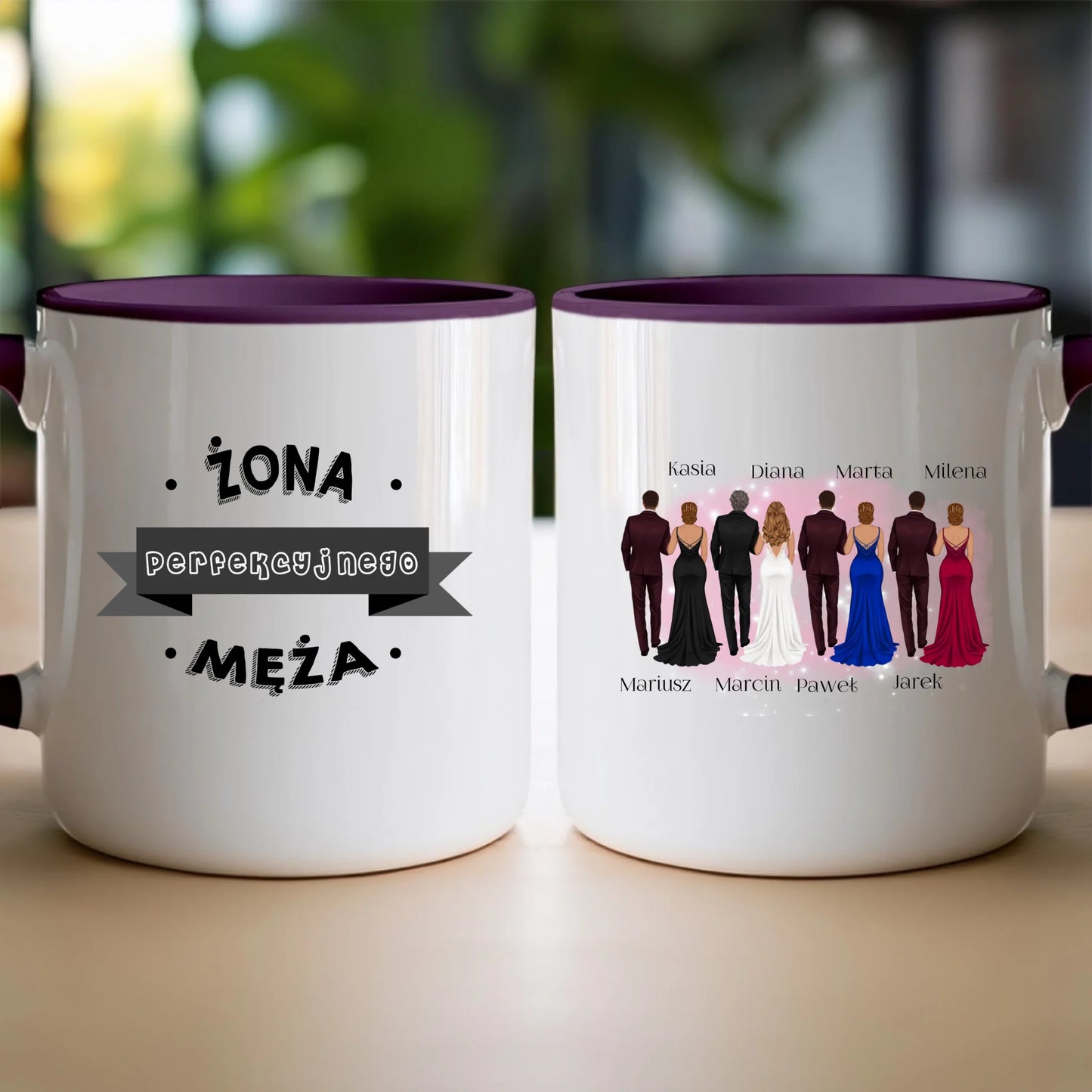 Kubek personalizowany dla przyjaciół - ślub #356