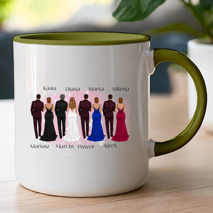 Kubek personalizowany dla przyjaciół - ślub #356