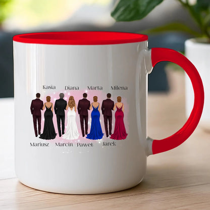 Kubek personalizowany dla przyjaciół - ślub #356