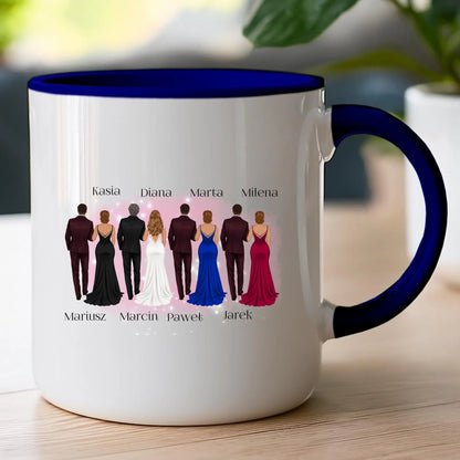 Kubek personalizowany dla przyjaciół - ślub #356